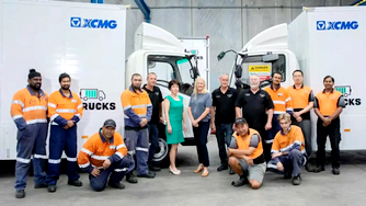 XCMG Exports Electric Trucks to Oceania in Large Quantities