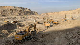 SANY Equipment Working in Uzbekistan's Largest Copper Mine