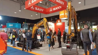 SANY SY19E Electric Excavator Sold Well At Executive Hire Show