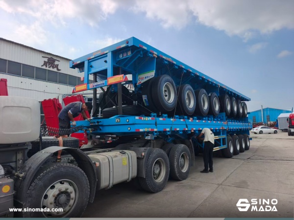 Senegal - 3 Units LUOSHEN Flatbed Semi Trailer