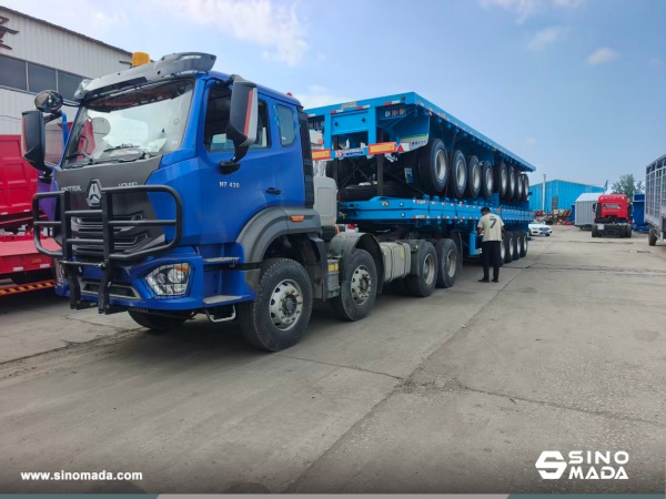 Senegal - 3 Units LUOSHEN Flatbed Semi Trailer