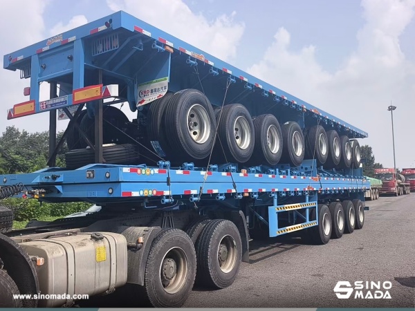 Senegal - 3 Units LUOSHEN Flatbed Semi Trailer